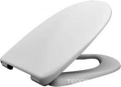 Сиденье "Делфи Экон" дюропласт, стальное крепление, микролифт, белый Haro Haro J6A/J6A101C0202Y