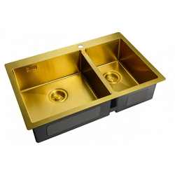 Мойка кухонная Zorg Light ZL R 780-2-510-L BRONZE| 51x78x20