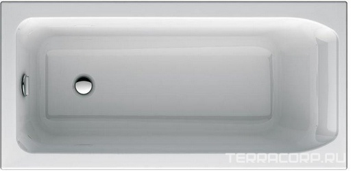 Ванна 1600х750хh450мм, прямоугольная, для встраивания (установка без панелей), без ножек арт.C895000 и слива-перелива, (акрил), Active XX