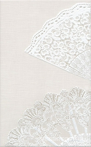 Керамическая плитка Kerama Marazzi Мерлетто Панно  Кружево (из 4х частей 25х40)ХХ50х80 Белый 