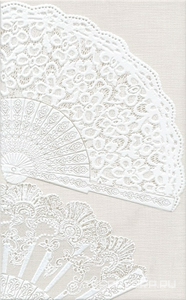 Керамическая плитка Kerama Marazzi Мерлетто Панно  Кружево (из 4х частей 25х40)ХХ50х80 Белый 