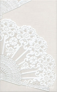 Керамическая плитка Kerama Marazzi Мерлетто Панно  Кружево (из 4х частей 25х40)ХХ50х80 Белый 