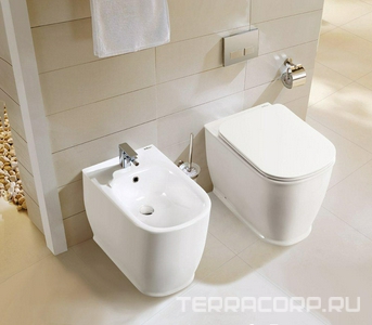 Биде напольное 360х540хh400мм, (крепеж к полу в компл.),  ZZ BelBagno Prado BB10150B