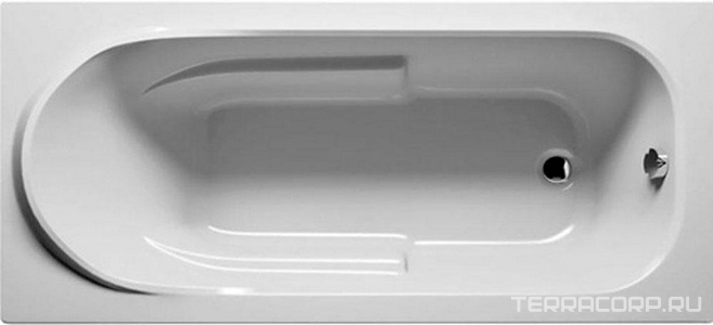 Ванна 140х70см, без ножек/рамы, панелей, слива-перелива, (акрил цв.белый),  ZZ Riho Columbia B004001005