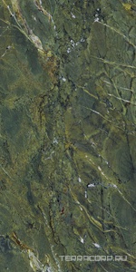 Керамогранит Ariostea Ultra Marmi Verde Karzai Lucidato (Shiny) 6 mm 150x300 Зеленый 