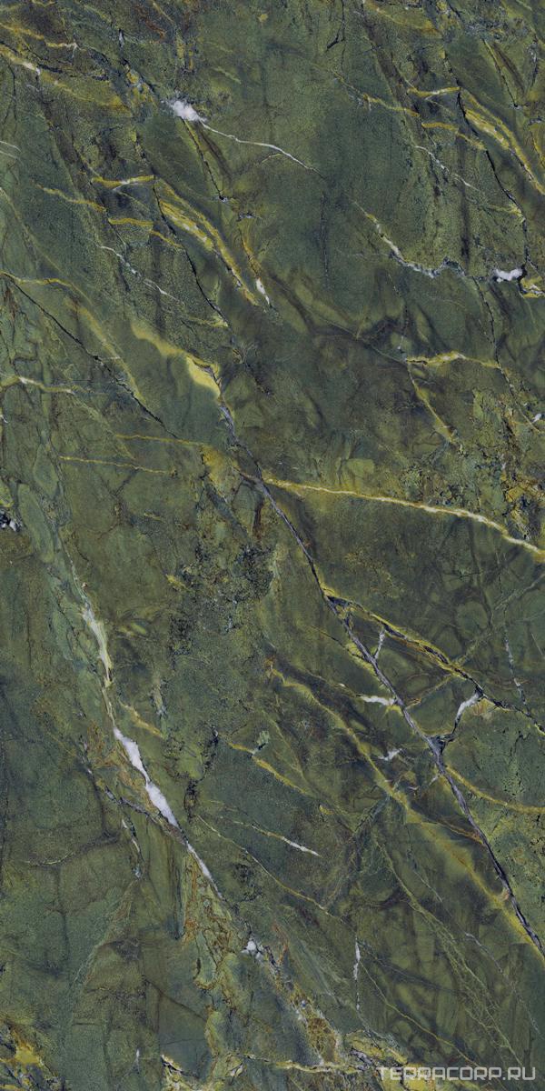Керамогранит Ariostea Ultra Marmi Verde Karzai Lucidato (Shiny) 6 mm 150x300 Зеленый, фото 7