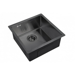 Мойка кухонная Zorg Inox PVD 4444 grafit| 44x44x20