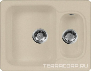Мойка кухонная AquaGranitEx M-09 бежевая| 49x61x18