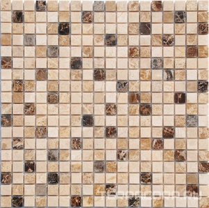 Мозаика Спектр-М Натуральный камень Мозаика из камня на сетке М20-273-15Р 30.5x30.5 Комбинированный 