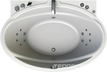 Акриловая ванна Radomir Лагуна Релакс Chrome 185x124 с пультом| 185x124x50