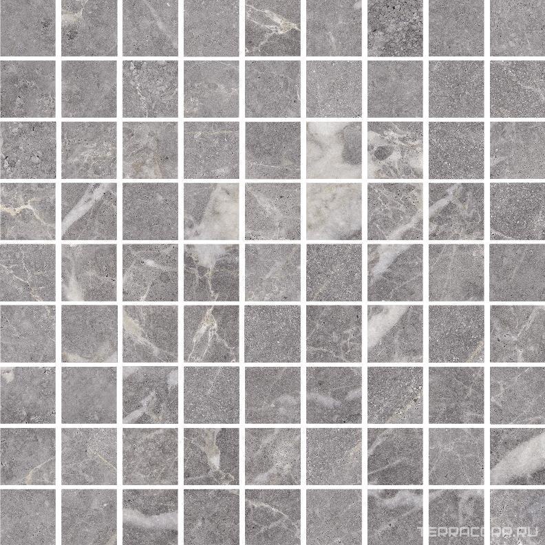 Мозаика Kerranova Marble Trend Мозаика K-1006 серый лапатированный 30x30 Серый, фото 3