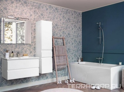 Тумба подвесная 100 см, 2 выдвижных ящика, БЕЗ раковины EXAD112-Z-00, цв.белый глянцевый ZZ Jacob Delafon Madeleine EB2055-J5