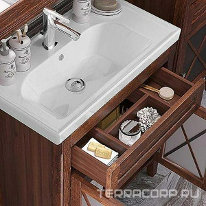 Тумба напольная  80, цвет светлый орех, БЕЗ раковины Frame -80 ZZ Opadiris Палермо 00-00002354