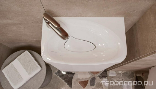 Раковина Bio -40см., для мебели, белая ZZ Velvex Pulsus rkBIO.40-81