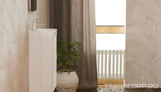 Раковина Bio -40см., для мебели, белая ZZ Velvex Pulsus rkBIO.40-81