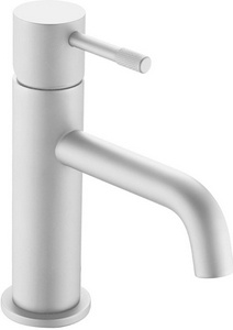 Смеситель для раковины , БЕЗ донного клапана, цв. белый матовый, ZZ Boheme UNO 461-MW