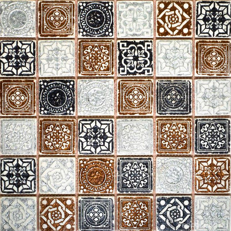 Мозаика Мастера Керамики Ceramic Мозаика KG4807 (чип 48x48) 30х30 Бежевый, фото 3