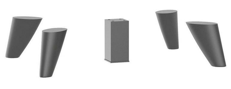 Комплект ножек (опоры - 2 шт) для пенала "" - арт 203966, ZZ Aquanet Бруклин 198800