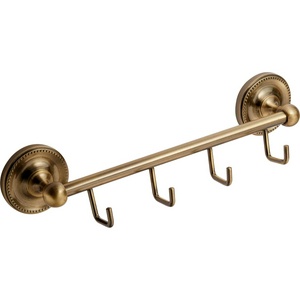 Планка с 4-мя крючками, цв.бронза XX Fora Real FOR-RE004