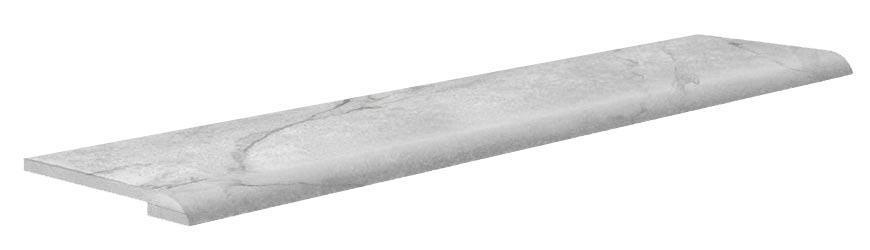 Ступени Kerama Marazzi Монте Тиберио Ступень Double Проходная Лаппатированный (n049046)проф:B+насечки34.5x119.5 Белый, фото 3