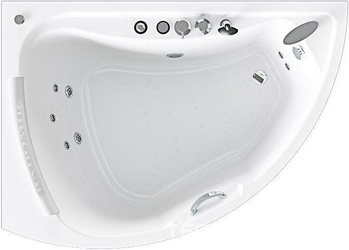 Акриловая ванна Radomir Альбена Релакс Chrome 168x120 левая с пультом| 168x120x48