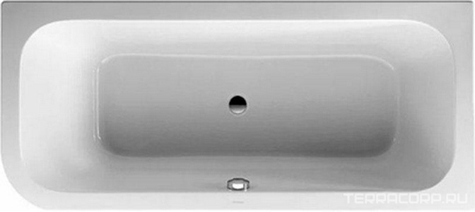 Ванна 1800х800 мм угловая акриловая "Правая" со встроенной панелью и ножками, БЕЗ сифона,  ZZ Duravit Happy D 700017