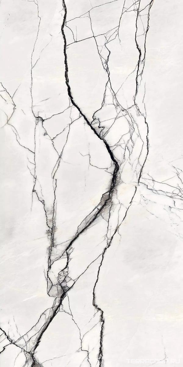 Керамогранит Florim Magnum B&W Marble Breach High-Glossy 160x320 Белый, фото 3