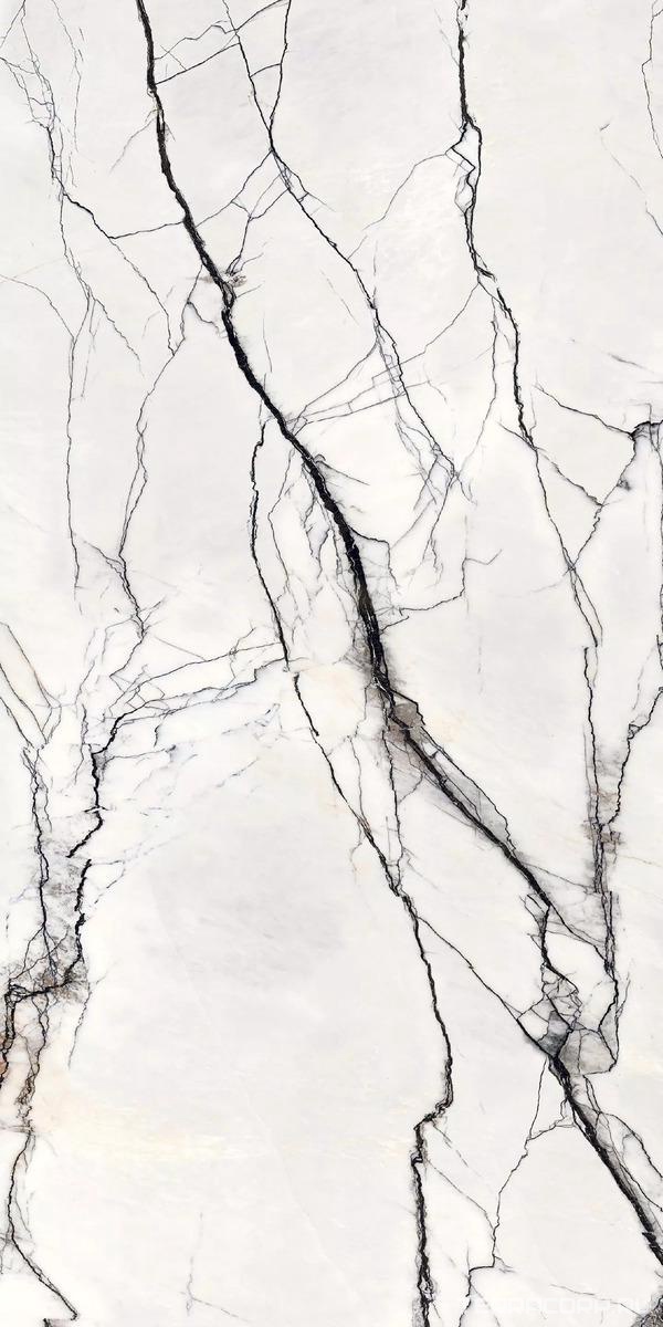Керамогранит Florim Magnum B&W Marble Breach High-Glossy 160x320 Белый, фото 4