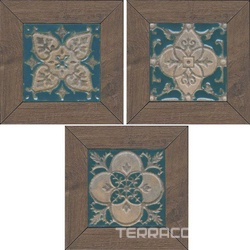 Вставка Меранти венге мозаичный|13x13