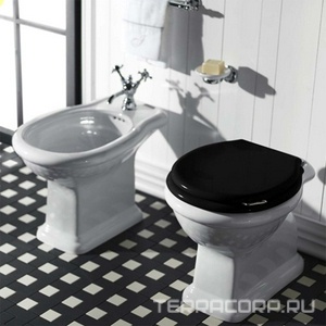 Биде напольное 390х580хh400мм, с 1 отв.д/смесит., (крепится к полу на cиликон),  Simas Lante LA04