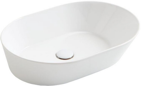 Раковина накладная на столешницу 60х42хh16.5см, без отв.д/смесит., без перелива,  ZZ Simas Wave WA 02