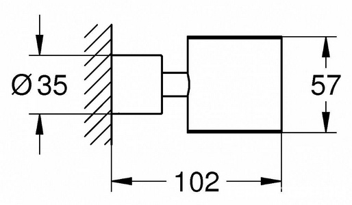 Держатель Atrio New для стакана (40254003) и Дозатора (40306003), хром ZZ Grohe Atrio new 40304003