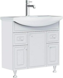 Тумба напольная с раковиной Palace One 85 см, цв.белый глянц XX