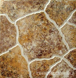 Керамогранит М-Квадрат Родонит Керамогранит  коричневый l33х33 Коричневый 