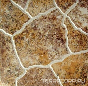 Керамогранит М-Квадрат Родонит Керамогранит  коричневый l33х33 Коричневый 