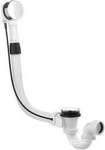 Слив-перелив  2000 с сифоном, переливной трубкой, полуавтомат, хром Kludi Rotexa 2130005N-00