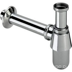 Бутылочный сифон под донный клапан, хром  ZZ
