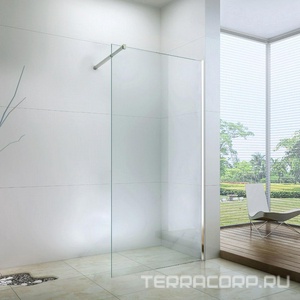 Душевая перегородка Berges Wasserhaus Sky 140xh200, профиль хром, стекло прозрачное KL Berges Универсал 064007