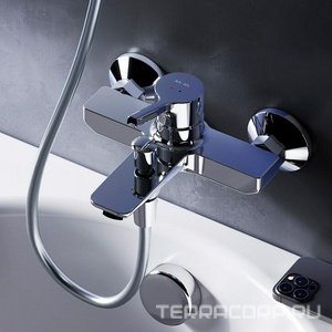 Смеситель для ванны/душа  излив 164 мм, цв.хром AMPM X-Joy F85B10000