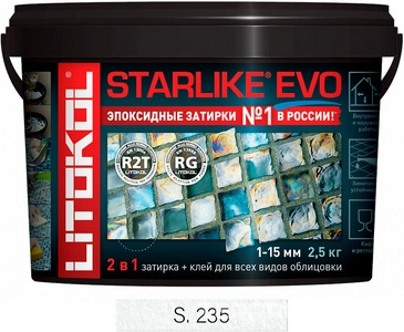 Затирка  BIANCO ASSOLUTO S.100  2,5 кг. ZZ Litokol Starlike EVO S100/2,5