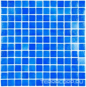 Мозаика Bonaparte Керамическая мозаика Atlantis Blue Art  (4x24x24) 31.5x31.5 Голубой 