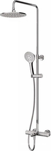 Душевая стойка GEM с термостатом (душевой шланг/душевая лейка/держатель для душа/ /настенный держатель ), цв. хром ZZ AMPM Gem F0790520