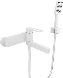Смеситель для ванны и душа Slide SLIWT00i02, цв. белый матовый, ZZ Iddis slide SLIWT00i02 / к.т.445515