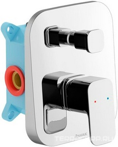 Смеситель настенный с переключателем TD F 065.00 для R-box Ravak 10° FREE X070136