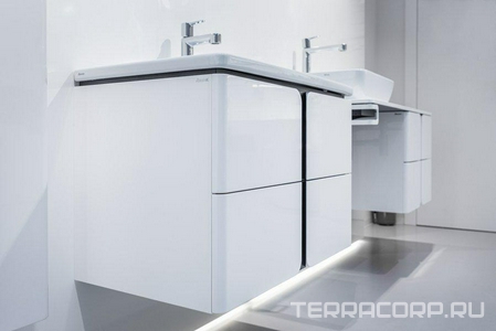 Тумба под умывальник SD  500 белый/графит Ravak BALANCE X000001365