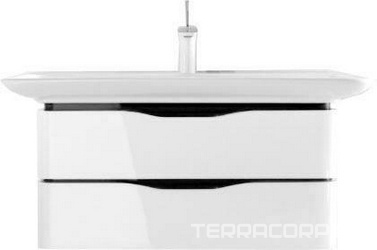 Тумба подвесная 800х450хh395мм (2 выдвижн.ящика), цв.ручек черный,крепл.в компл.,  PuraVida ZZ