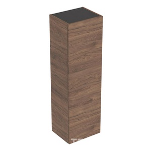 Шкафчик-пенал средней высоты 36х30х120 см с одной дверцей, цвет пекан,  Square ZZ Geberit Smyle 500.361.JR.1