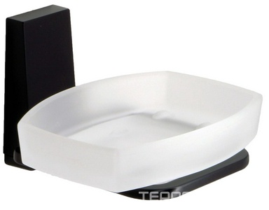 Мыльница стеклянная , цв.черный ZZ Wasserkraft Abens K-3229