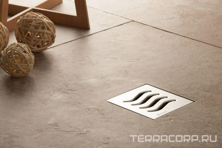 Трап для душа, выпуск гориз.d50мм, (пластик, решетка нерж.сталь), Confluo Standard 15Х15 Tide1 Pestan Standard Dry 13000001