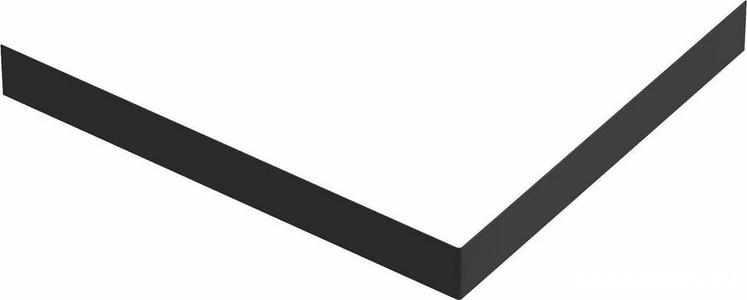 Экран для литьевого поддона , цв черный 1200x800 ZZ Bas Essentia ЭЛ00173